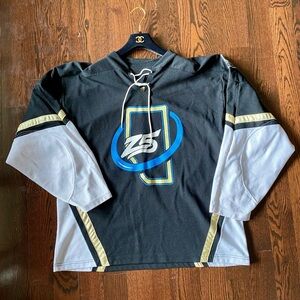 Rare Crossbar Canada Made Blackgold Hockey Jersey Size Adult L